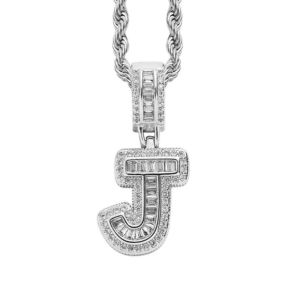 Heritage Architecture - Forever Yours - 18K Gold Ice Zircon Letter Necklace
