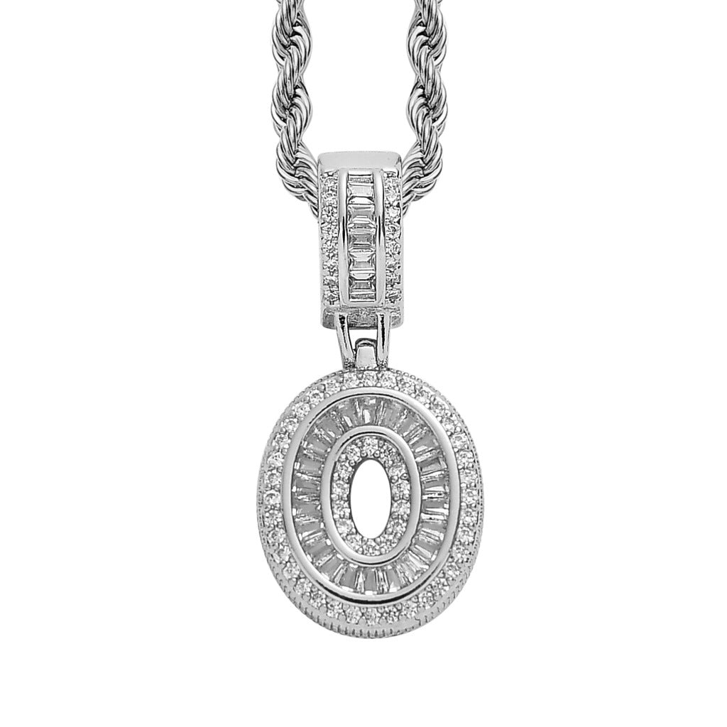 Heritage Architecture - Forever Yours - 18K Gold Ice Zircon Letter Necklace